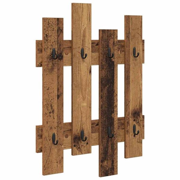 vidaXL Wandmontierter nachttisch Altholz 60 x 3 x 82 cm Holzwerkstoff