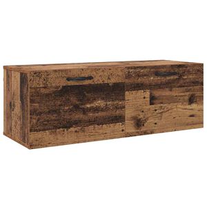 vidaXL Wandschrank Altholz 100 x 36,5 x 35 cm Holzwerkstoff