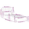 vidaXL Bettgestell "Viana" ohne Matratze Grau 90x200 cm Kunstleder