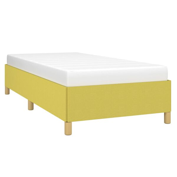 vidaXL Bettgestell ohne Matratze Gr&uuml;n 100x200 cm Stoff