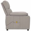 vidaXL Massagesessel Taupe Stoff