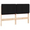 vidaXL Gepolstertes Kopfteil mit Kopfteil Braun und Schwarz 120 cm