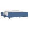 vidaXL Bettrahmen mit Matratze Blau 200 x 200 cm Stoff