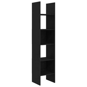 vidaXL B&uuml;cherregal Schwarz Eichen-Optik 40 x 35 x 180 cm Holzwerkstoff