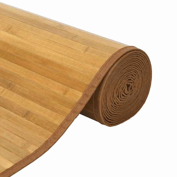 vidaXL Teppich Rechteckig Natur 80x200 cm Bambus