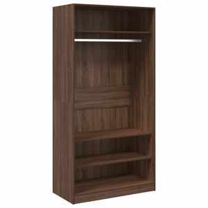 vidaXL Kleiderschrank Braun Eiche-Optik 100x50x200 cm Holzwerkstoff