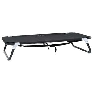 vidaXL Hundebett 90 x 55 x 18 cm Stahl Schwarz