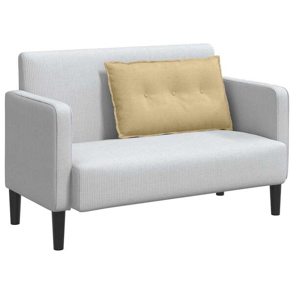 vidaXL R&uuml;ckenkissen Grau-Gr&uuml;n 80 x 50 cm Cordstoff