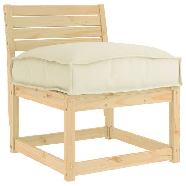 vidaXL Kissen Creme 60 x 40 x 8 cm Oxford-Stoff