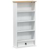 vidaXL CD-Regal Wei&szlig; 52 x 17.5 x 103 cm Massives Kiefernholz