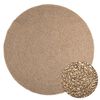 vidaXL Teppich 160 cm Jute-Optik Innen und Au&szlig;en