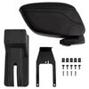 vidaXL Auto-Armlehne Schwarz 12x29x(32&ndash;46) cm ABS