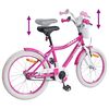 vidaXL Kinderfahrrad 18 Zoll f&uuml;r 5-7 Jahre alt Rosa