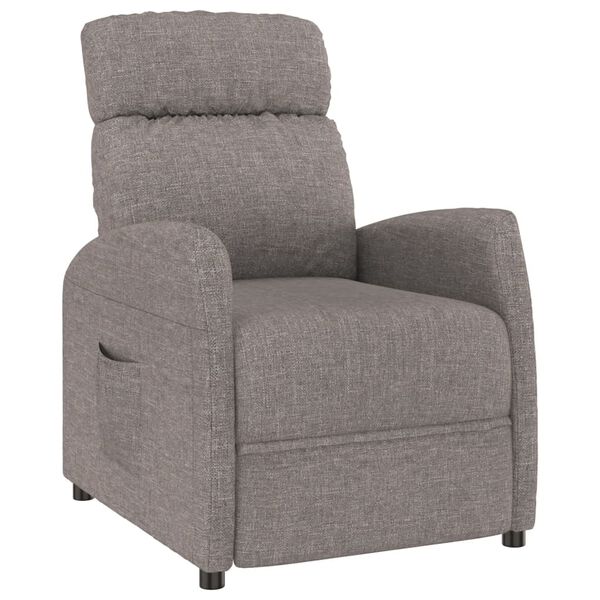 vidaXL Relaxsessel Taupe Stoff