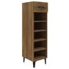 vidaXL Schuhschrank Braun Eichen-Optik 30x35x105 cm Holzwerkstoff