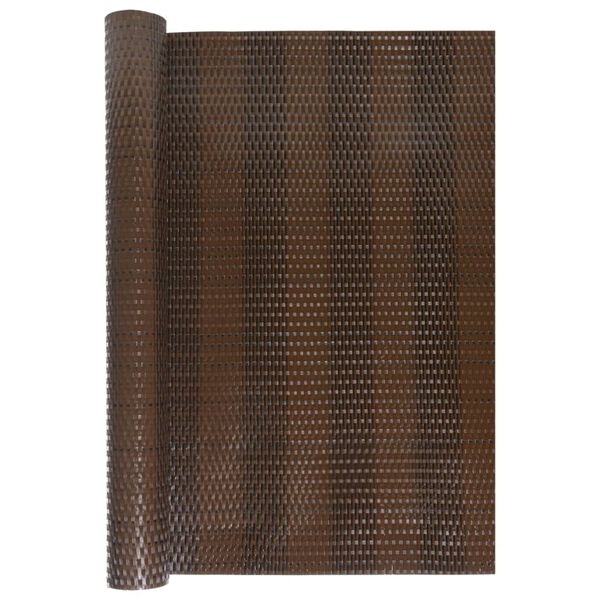 vidaXL Balkon-Sichtschutz Braun und Schwarz 300x80 cm Poly Rattan