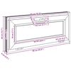 vidaXL Kellerfenster RISOR 90x40 cm Kipp 3-fach Verglasung Anthrazit