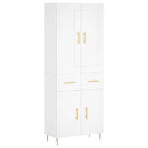 vidaXL Highboard Wei&szlig; 69,5x34x180 cm Holzwerkstoff