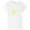 Kinder-T-Shirt Ecru 140