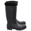 vidaXL Gummistiefel mit Herausnehmbarem Innenfutter Schwarz Gr. 43 PVC