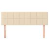vidaXL Kopfteile 2 Stk. Creme 72x5x78/88 cm Stoff