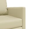 vidaXL Schlafsofa 60cm Creme Kunstleder