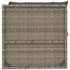 vidaXL Garten-Ecksofa mit Kissen Grau Poly Rattan