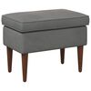 vidaXL Hocker Dunkelgrau 55 x 35 x 41 cm Samt