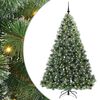 vidaXL K&uuml;nstlicher Weihnachtsbaum mit 300 LEDs Gr&uuml;n 210 cm PE und PVC