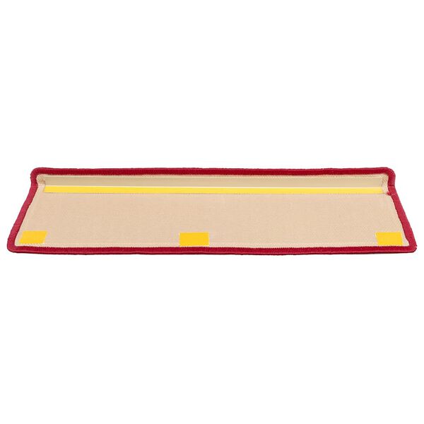 vidaXL Treppenmatten Selbstklebend 15 Stk. 65x21x4 cm Rot