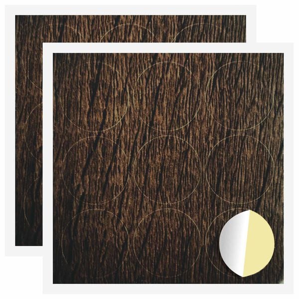 vidaXL Selbstklebende Schraubenabdeckung 2 pcs Braun Eichen-Optik