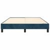 vidaXL Boxspringbettgestell Dunkelblau 140x200 cm Samt