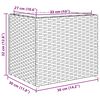 vidaXL Pflanzk&uuml;bel 2 Stk. Grau 36x30x32 cm Poly Rattan