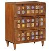 vidaXL Sideboard Walnuss 60 x 33 x 75 cm Massivholz Mango
