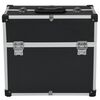 vidaXL Werkzeugkoffer 38x22,5x34 cm Schwarz Aluminum