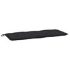vidaXL Gartenbank-Auflagen 2 Stk. Schwarz 120x50x7 cm Oxford-Gewebe