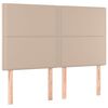 vidaXL Bettgestell mit Kopfteil Cappuccino-Braun 140x200 cm Kunstleder