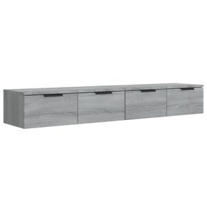 vidaXL Wandschr&auml;nke 2 Stk. Grau Sonoma 68x30x20 cm Holzwerkstoff