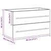 vidaXL Waschbeckenunterschrank Artisan-Eiche 80x38,5x48 cm