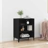 vidaXL Sideboard Schwarz Eichen-Optik 57 x 35 x 70 cm Holzwerkstoff