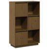 vidaXL Highboard Honigbraun 74x35x117 cm Massivholz Kiefer