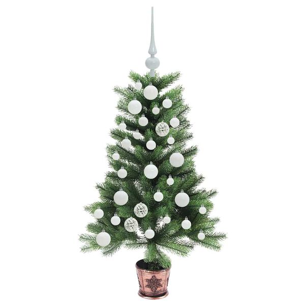 vidaXL Weihnachtsbaum mit 150 LEDs mit St&auml;nder Gr&uuml;n 90 cm PE