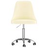 vidaXL Esszimmerst&uuml;hle 2 Stk. Drehbar Creme Stoff