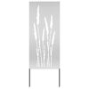 vidaXL Garten Sichtschutz-Leinwand Silber 50 x 140 cm Verzinkter Stahl