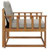 vidaXL Outdoor-Sofagarnitur Massives Akazienholz und Textilene Natur