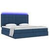 vidaXL Bett mit Stauraum und LED mit LED Blau 200 x 200 cm Polyester