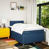 vidaXL Boxspringbett mit Matratze Blau 120x190 cm Stoff