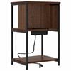vidaXL Nachttisch Braun Eichen-Optik 40 x 40 x 61 cm Holzwerkstoff
