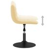vidaXL Esszimmerst&uuml;hle 4 Stk. Drehbar Creme Samt