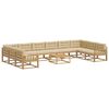 vidaXL Outdoor-Sofagarnitur 11 stk. Wei&szlig; und Beige